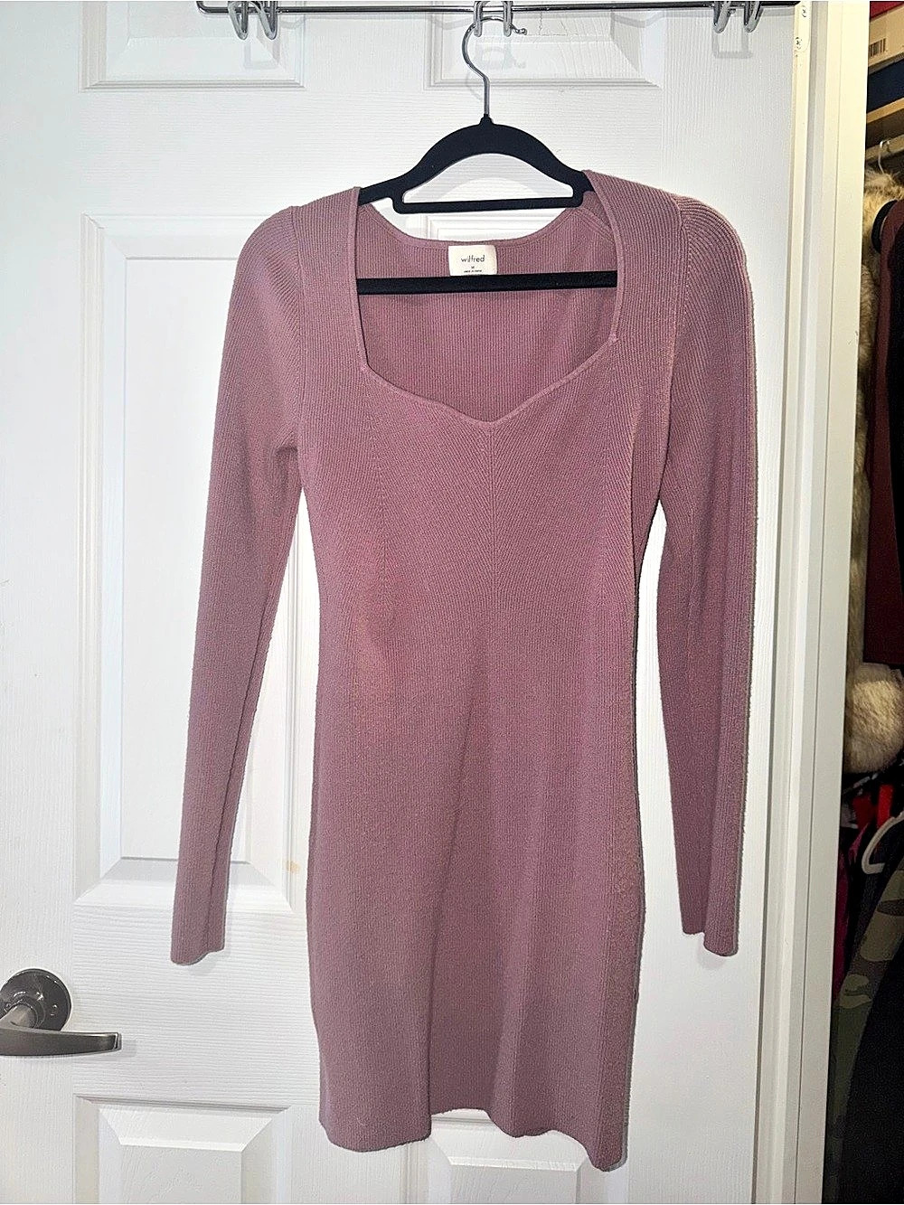 Wilfred Knit Longsleeve Midi Dress